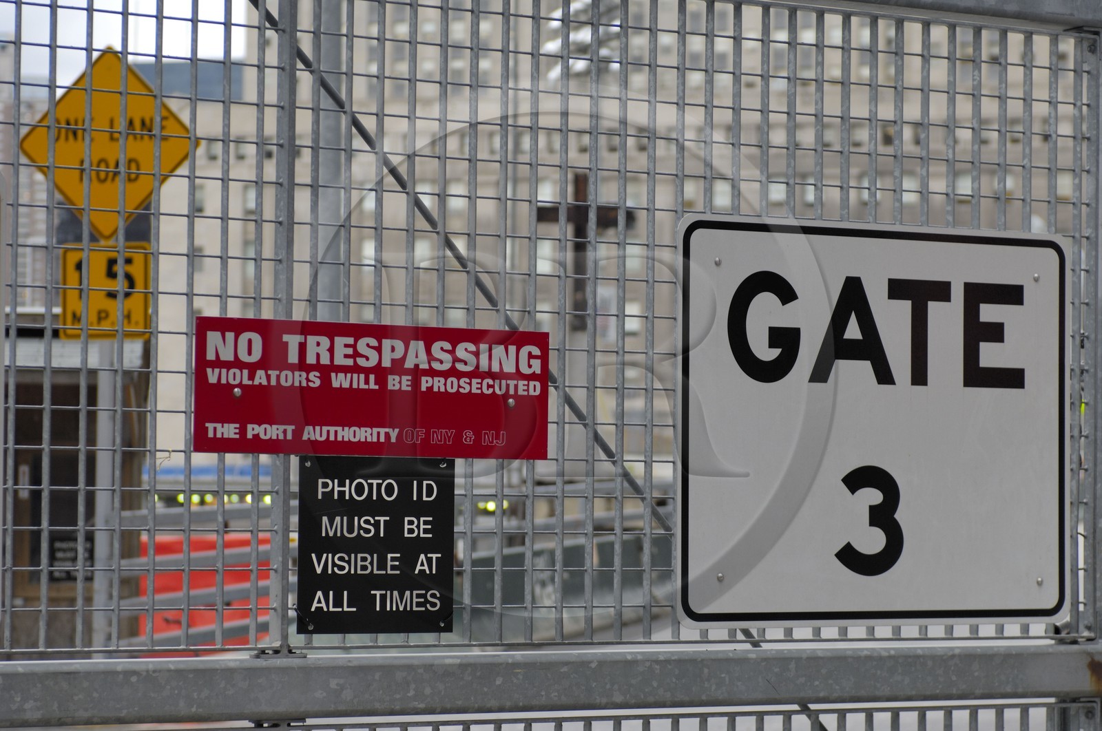 United States, New York, Manhattan, Ground Zero where used to be the Twin Towers, the cross is the only remain