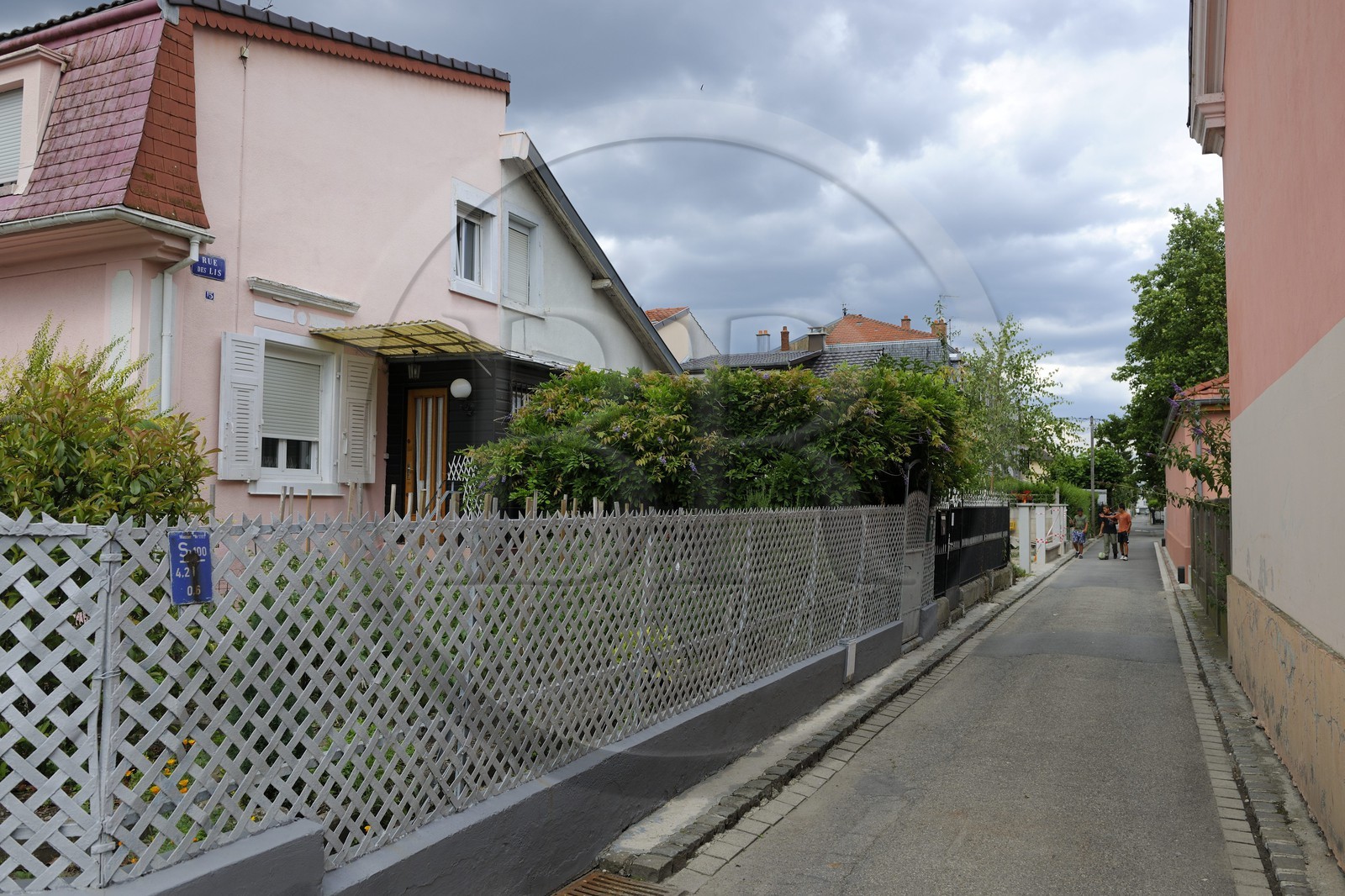France, Haut-Rhin (68), Mulhouse, la Cité ouvrière, rue des Lis