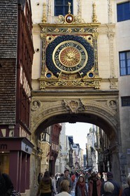 France, Seine-Maritime, Rouen, the Gros Horloge is an astronomical clock dating back to the 16th century