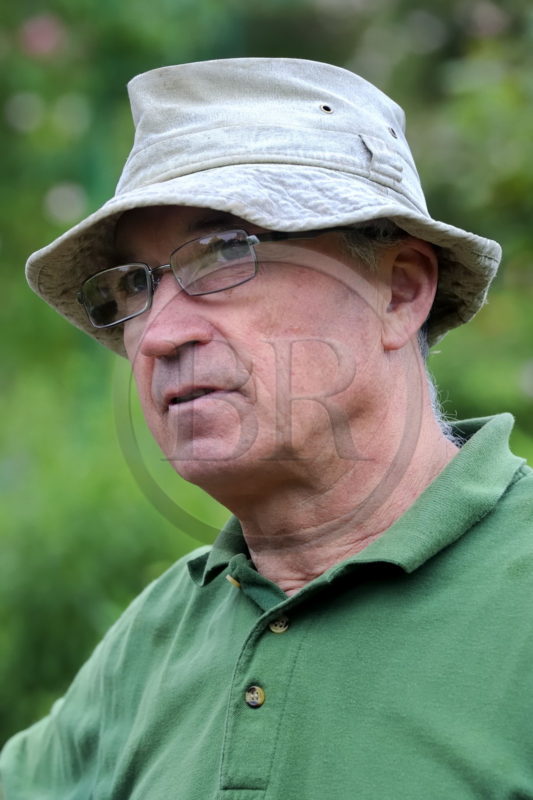 France, Eure (27), Giverny, le jardin de Claude Monet, l'ancien jardinier en chef Gilbert Vahé