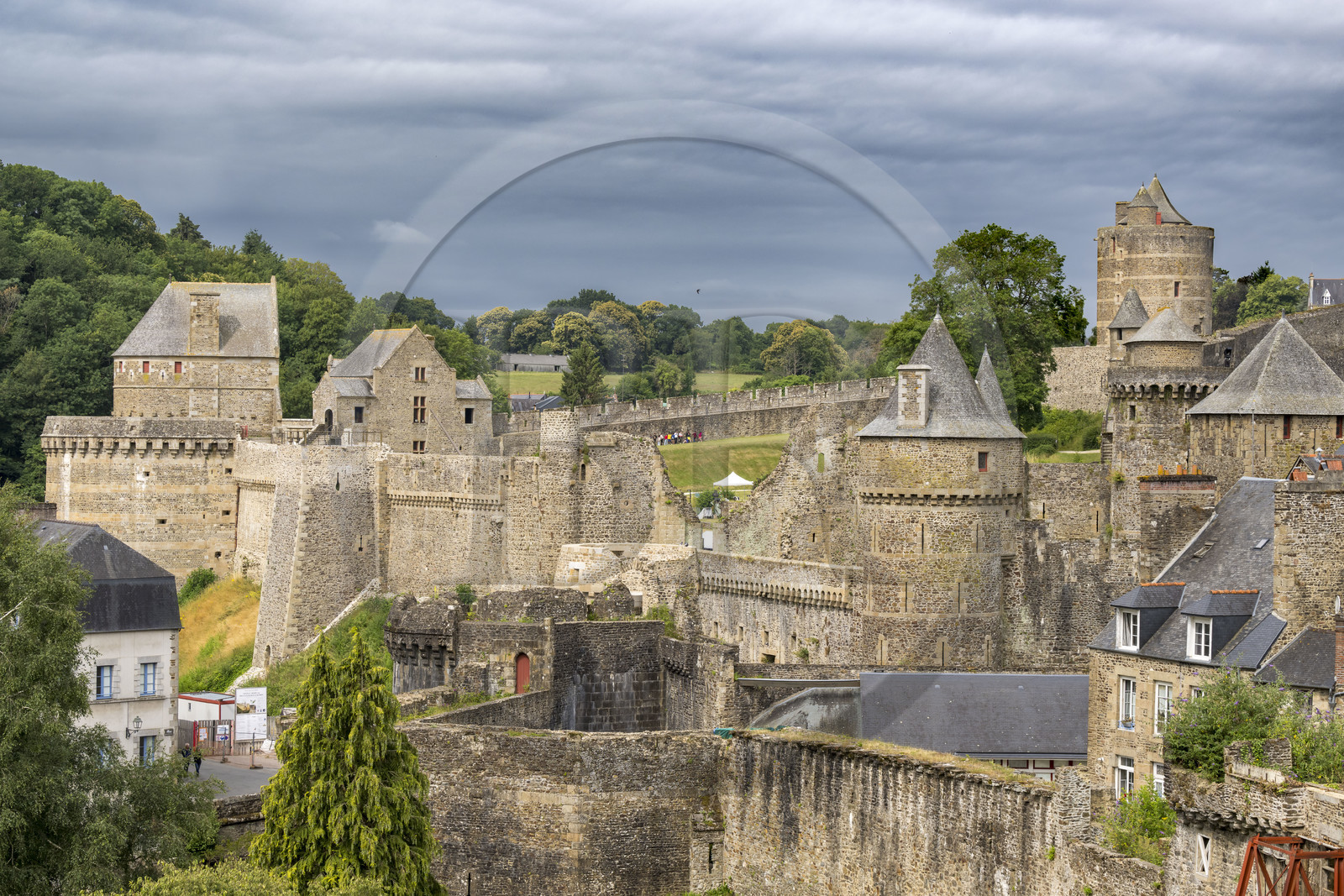 France, Ille-et-Vilaine (35), Fougères, le château-fort du XIIe siècle