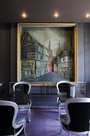 France, Finistère (29), Quimper, intérieur du restaurant de l'épée