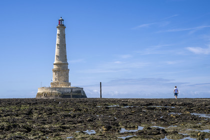 France, Gironde (33), le Verdon-sur-Mer, phare de Cordouan, classé Patrimoine Mondial de l'UNESCO, et son gardien Benoit Jenouvrier