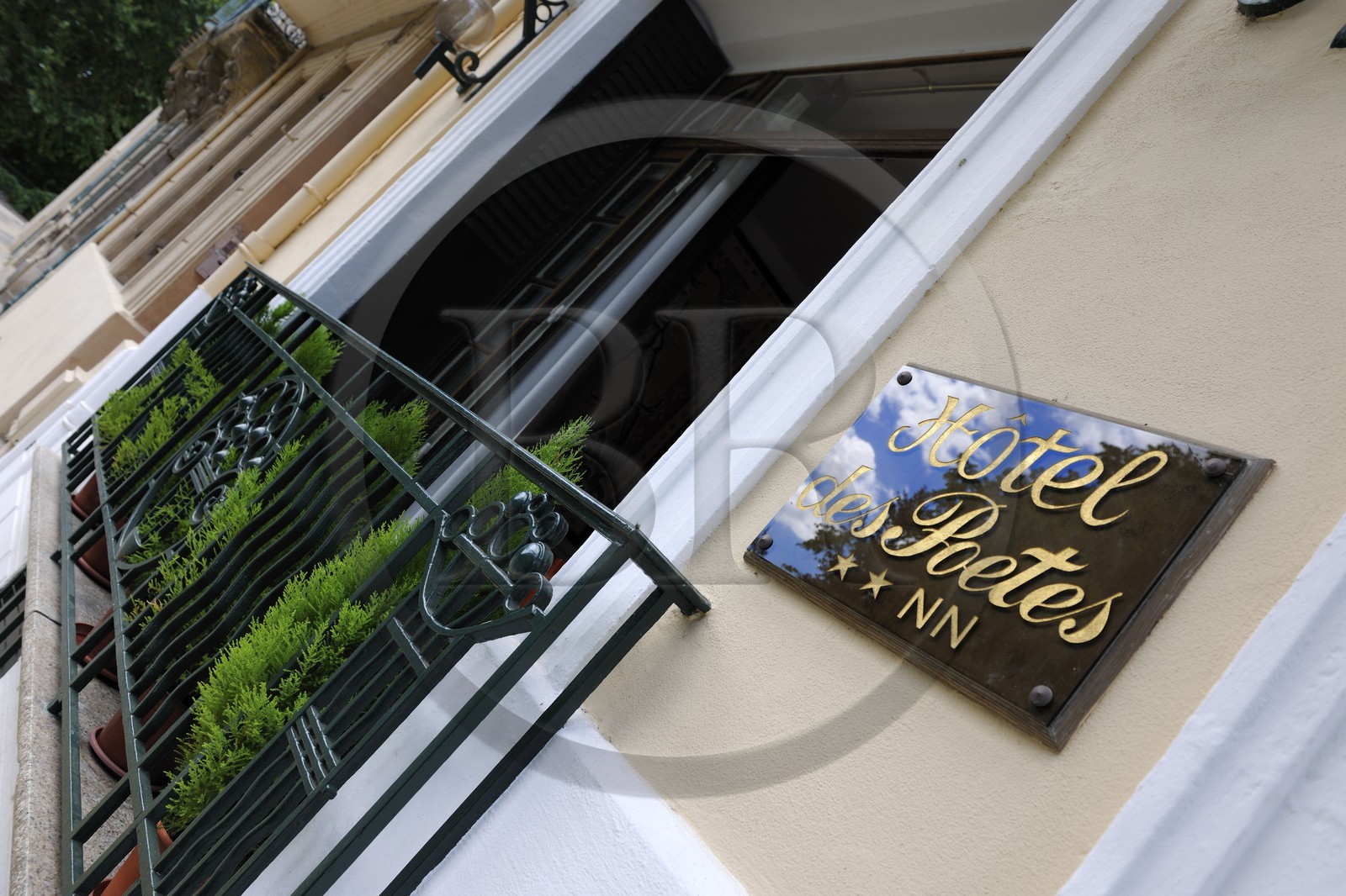 France, Hérault (34), Béziers, l'hôtel des Poètes sur les allées Paul Riquet