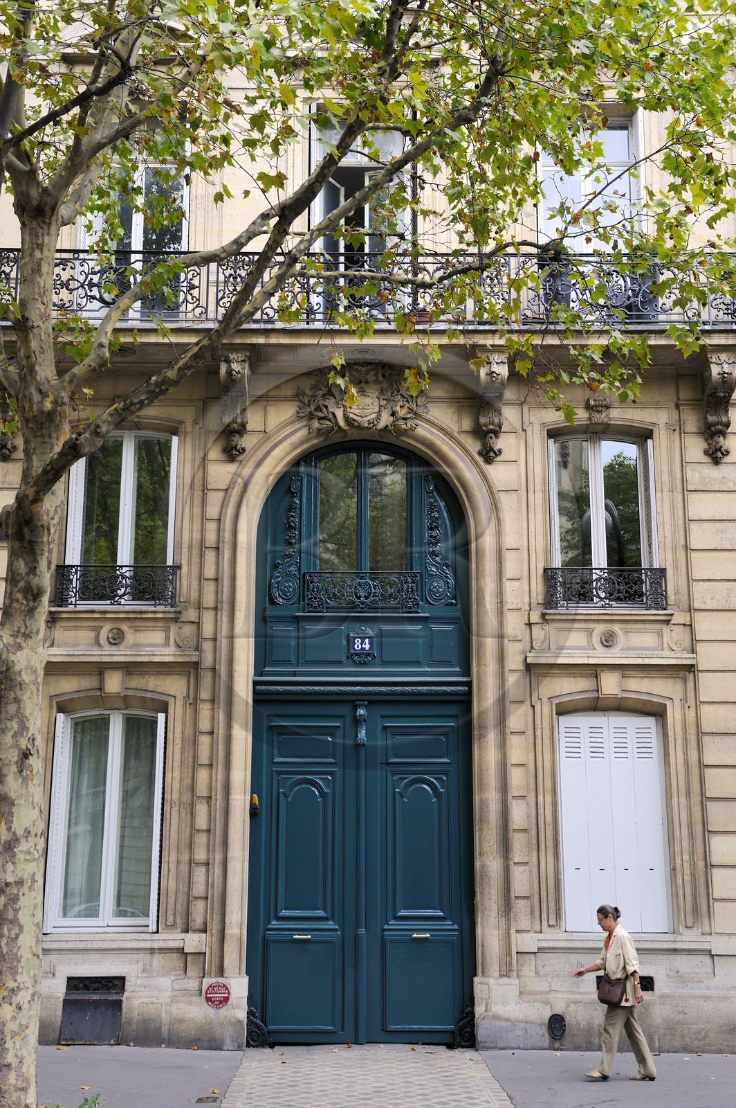 France, Paris (75), immeuble haussmannien de première classe au n° 84-88 boulevard Malesherbes