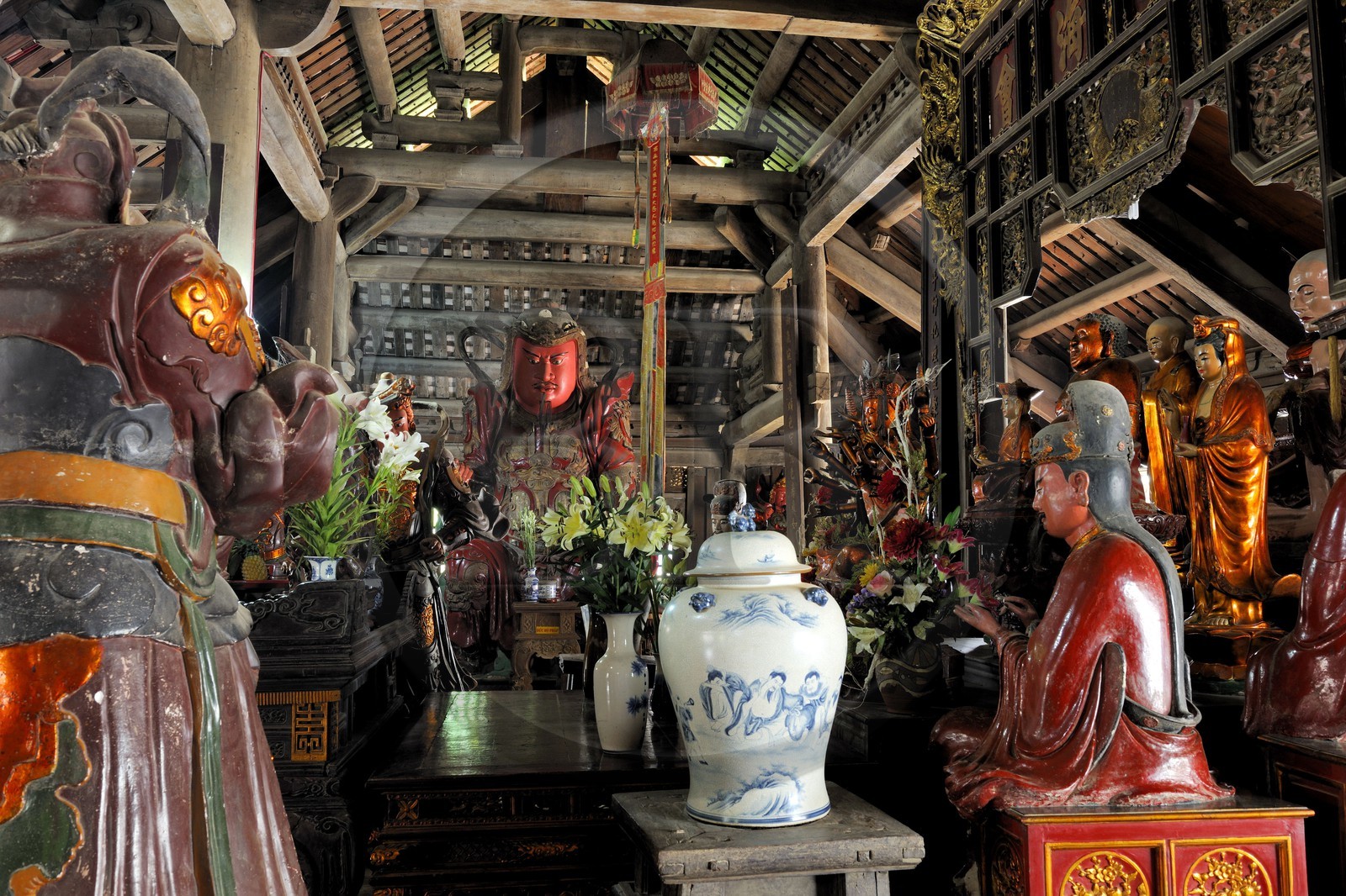 Vietnam, province de Ha Tay, pagode Thay ou pagode du Maître