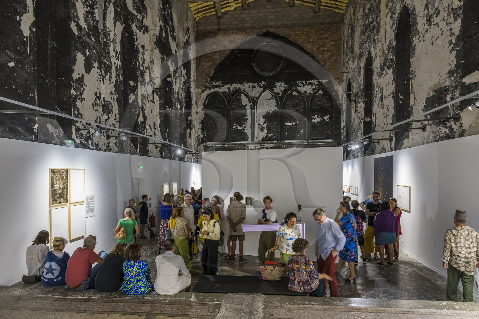 France, Herault, Sete, the Chapelle du Quartier Haut, exhibition during the Sète-Palermo international contemporary art festival