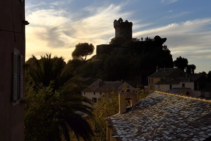 France, Haute Corse, Cap Corse, Nonza, the Paoline Tower (Torra paolina)
