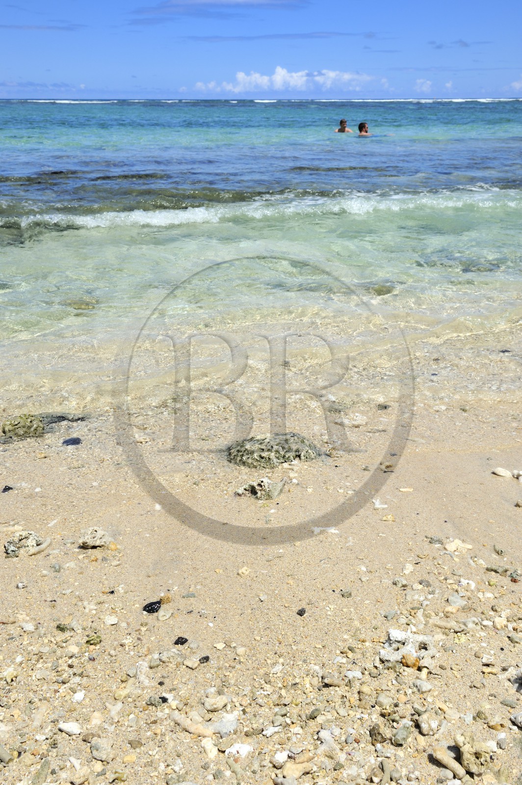 France, île de la Réunion, la Cote Ouest, plage du lagon de Saint-Gilles-Les-Bains à l'Ermitage-les-Bains