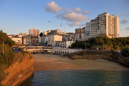 France, Pyrénées-Atlantiques (64), Pays-Basque, Biarritz, plage du Port-Vieux