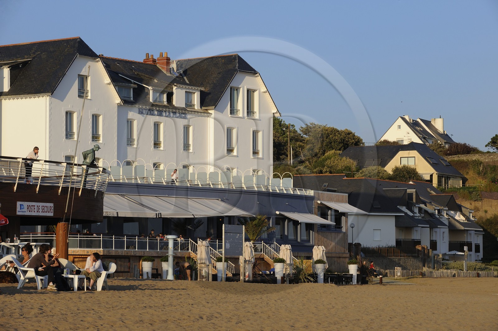 France, Loire-Atlantique (44), Saint-Nazaire, plage de Saint-Marc des vacances de Monsieur Hulot de Jacques Tati