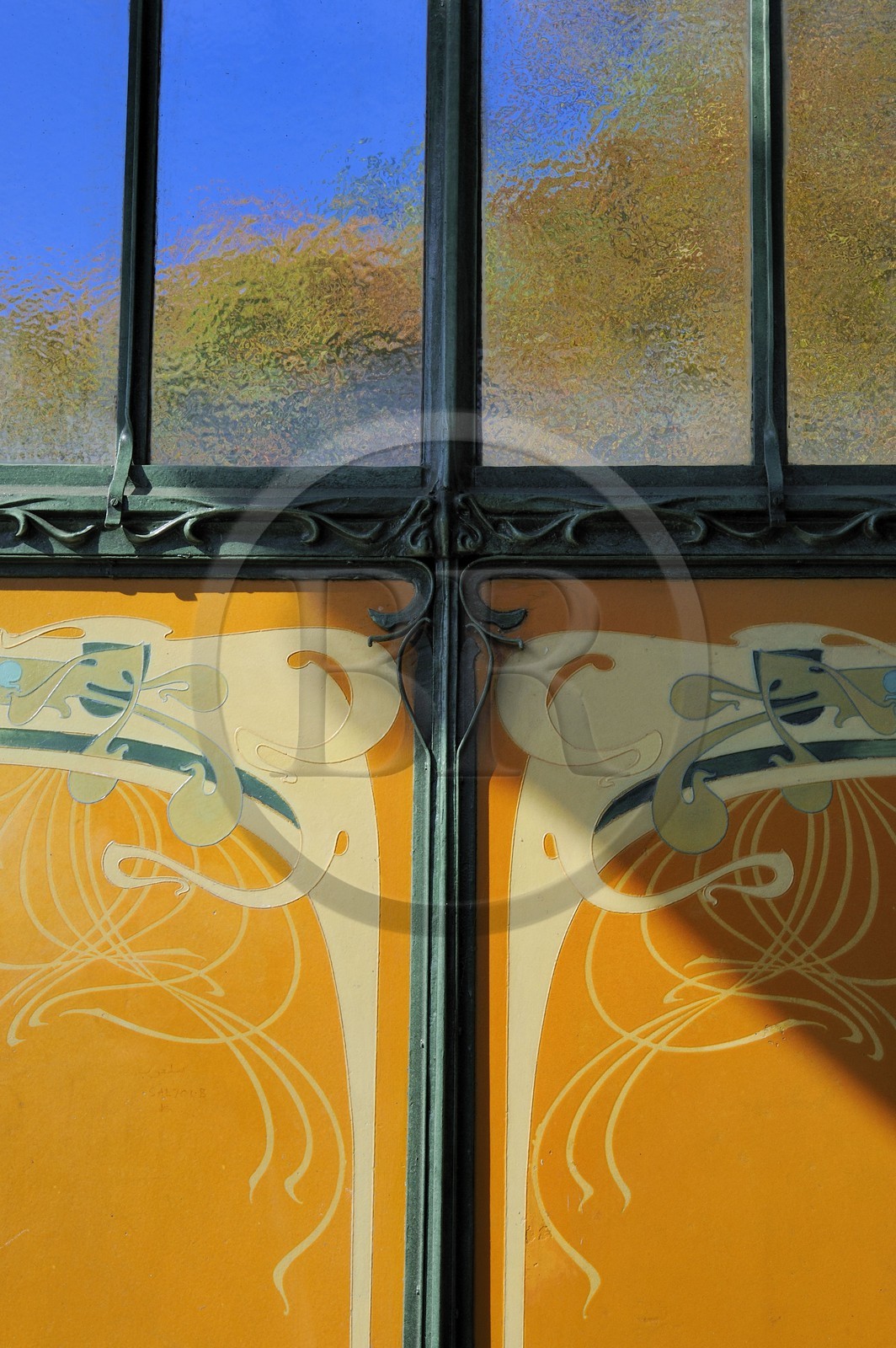 France, Paris (75), station de métro de la Porte Dauphine de style Art Nouveau  par Hector Guimard