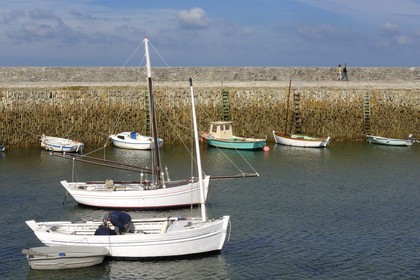 France, Manche (50), port du Becquet à la sortie de Cherbourg