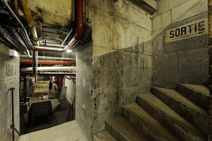 France, Paris (75), l'Opéra Garnier, les sous-sols qui ont servi d'abris pendant la guerre