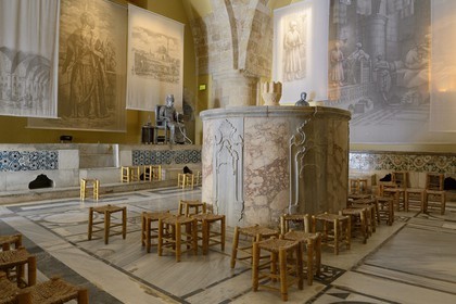 Israel, district Nord, Galilée, Acre (Akko), vieille ville, classée Patrimoine Mondial de l'UNESCO, le hammam turc Hammam Al-Pasha