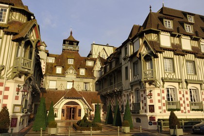 France, Calvados (14), Pays d'Auge, Deauville, l'Hôtel Normandy (groupe Barrière)