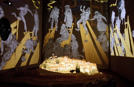 France, Aude (11), spectacle du sermon du cur