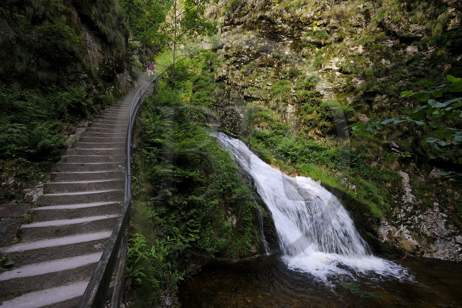 Germany, Black Forest, Schwarzwald, Baden-Württemberg, waterfalls of Allerheiligen convent (All Saints)