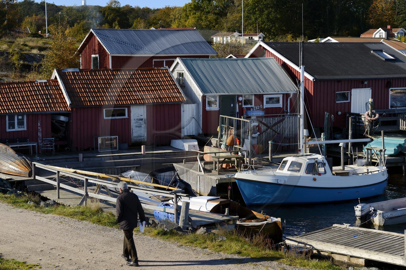 Suède, Västra Götaland, Iles Koster, village de Vettnet sur Nordkoster