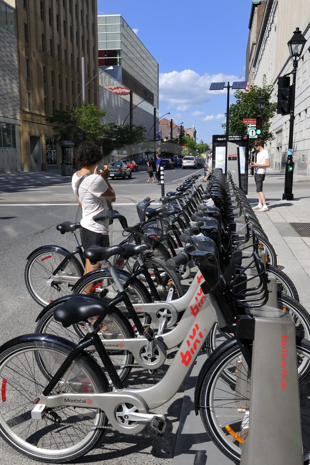 Canada, province de Québec, Montréal, location de vélo Bixi