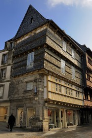 France, Finistère (29), Quimper, maison médiévale rue Kéréon