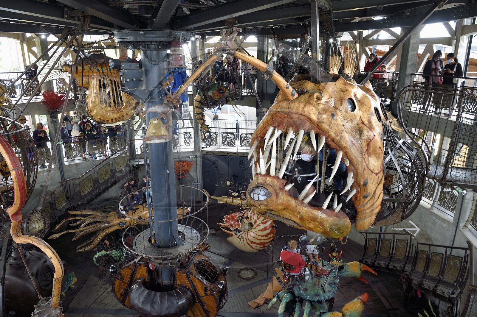 France, Loire-Atlantique (44), Nantes, les Machines de l'ile, le carrousel des mondes marins