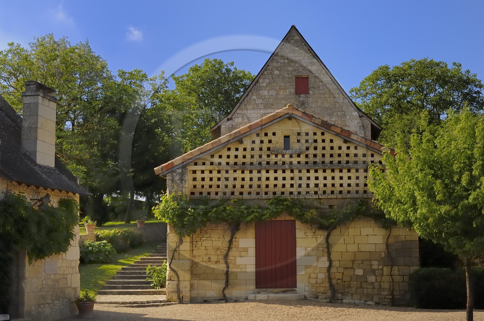 France, Indre-et-Loire (37), Vallée de la Loire classée Patrimoine Mondial de l' UNESCO,  Seuilly, La Devinière, maison de François Rabelais