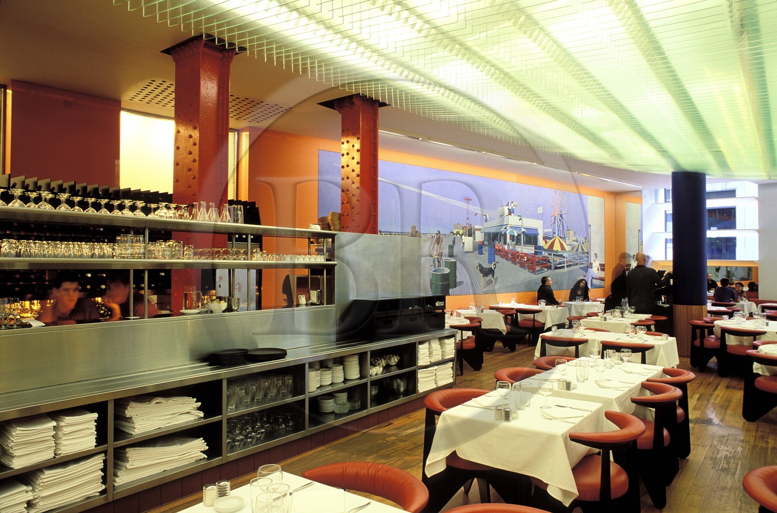 Royaume-Uni, Londres, restaurant The Bank, Aldwych Street