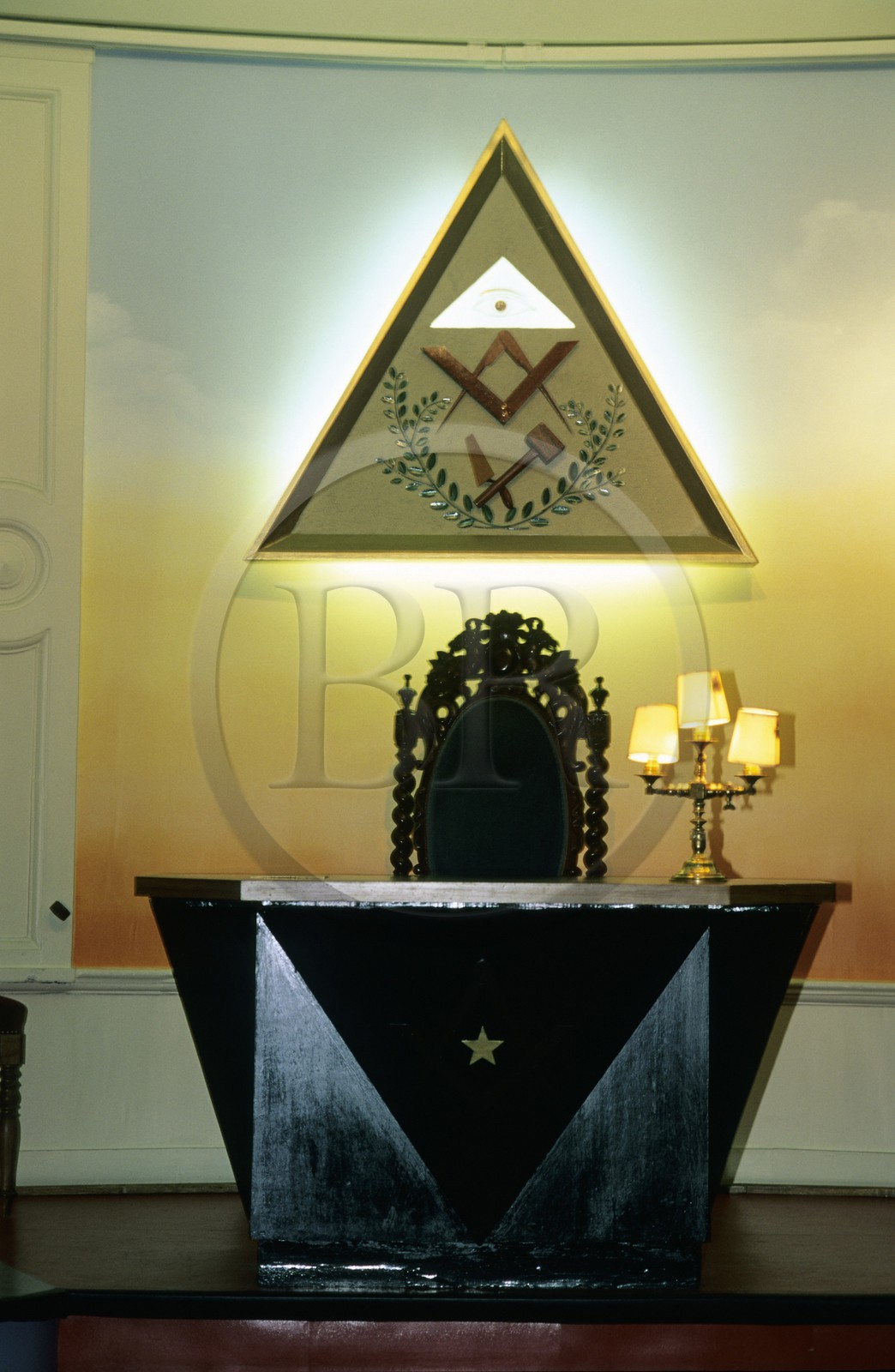 France, Paris (75), rue Cadet, un temple maçonnique au Grand Orient de France