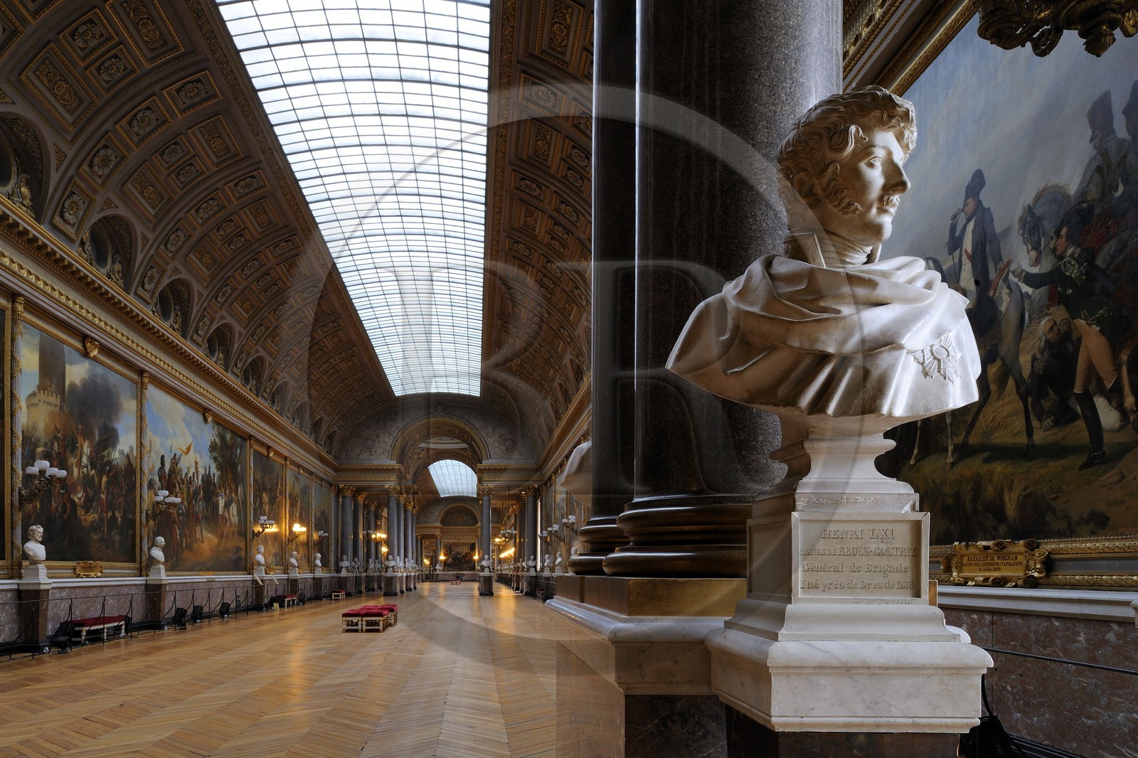 France, Yvelines (78), château de Versailles, classé Patrimoine Mondial de l'UNESCO, Musée de l’Histoire de France crée par Louis-Philippe dans l'aile du Midi, Galerie des Batailles