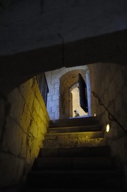France, Indre-et-Loire (37), Loches, souterrains du chateau