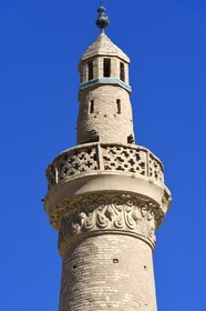 Iran, Isfahan province, Dasht-e Kavir desert, city of Nain also known as Naein, Jameh Mosque of Khorasani style is one of the oldest (9th century) in Iran and still in use, the minaret