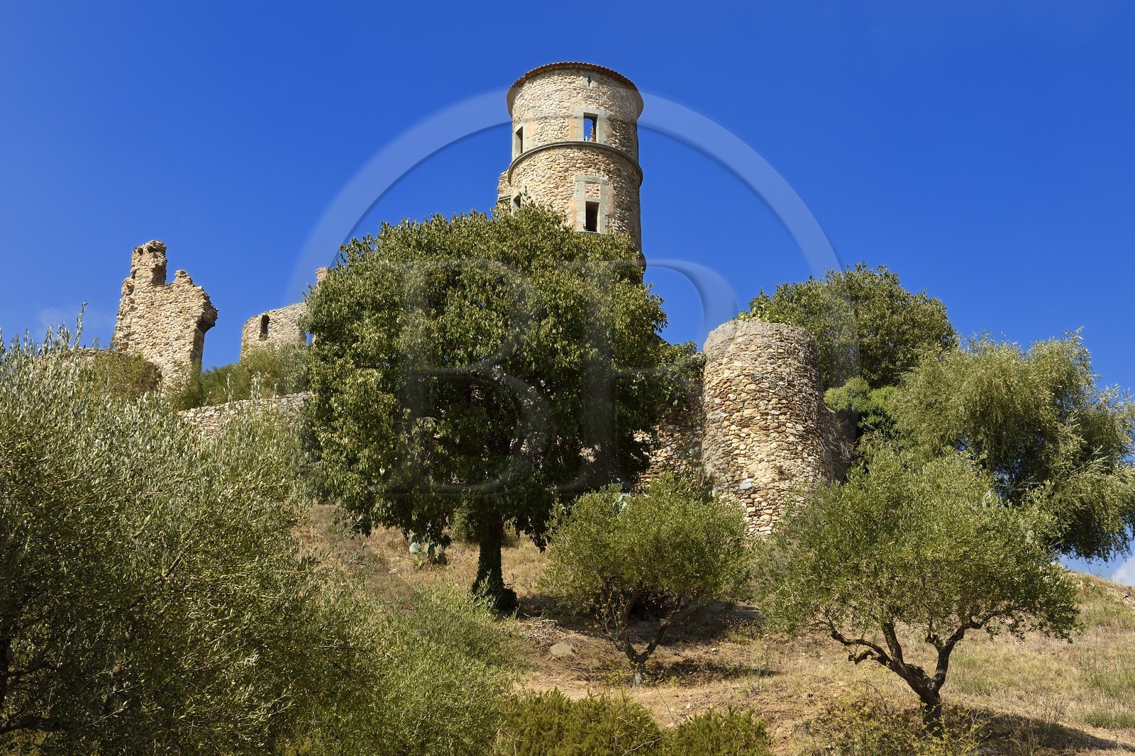 France, Var (83), Grimaud, le chateau