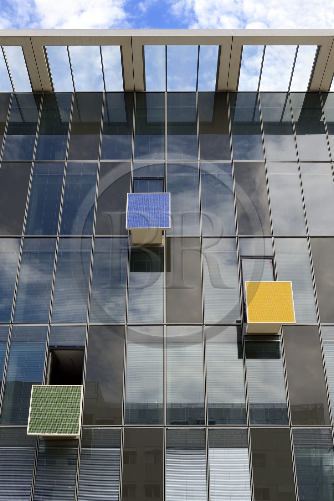 France, Rhône (69), Lyon, nouveau quartier de La Confluence au sud de la Presqu'île, siège régional de l’entreprise Eiffage