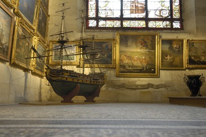 France, Charente-Maritime (17), La Rochelle, cathédrale Saint-Louis, ex-voto dans une chapelle