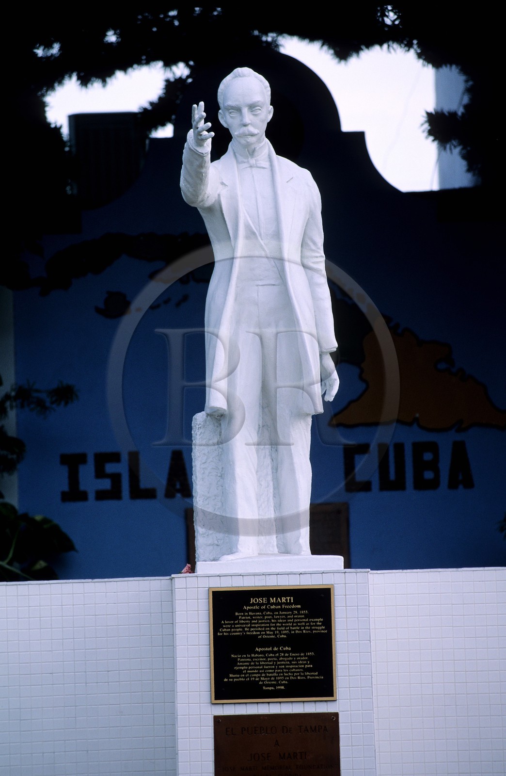 Etats-Unis, Floride, Gulf Coast, ville de Tampa, Ibor City, leader indépendantiste cubain José Marti