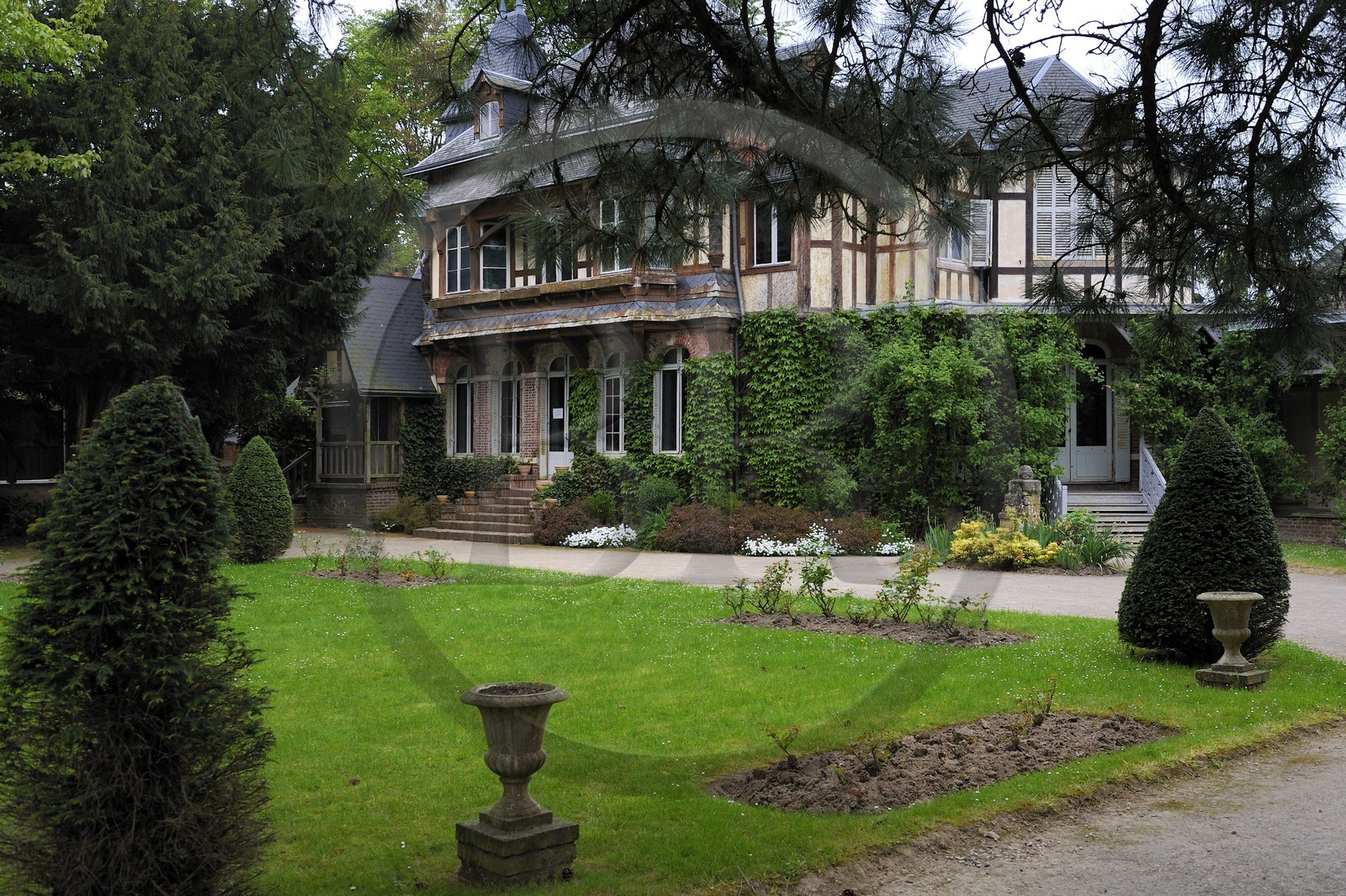 France, Seine-Maritime (76), Pays de Caux, Côte d'Albâtre, Etretat, le Clos Lupin, musée d' Arsène Lupin
