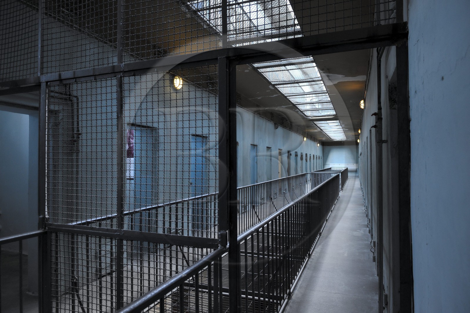 France, Rhône (69), Lyon, Mémorial Prison de Montluc, cellules de la galerie du 1er étage