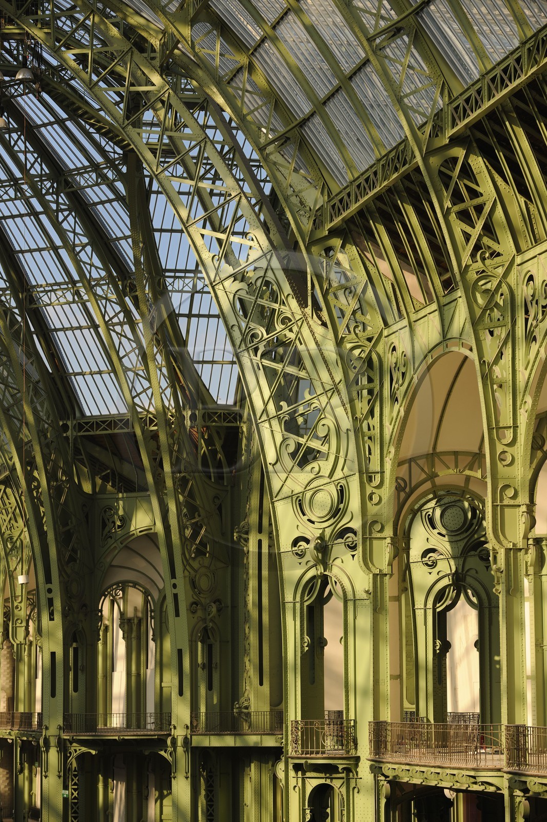 France, Paris (75), le Grand Palais, la coupole vitrée