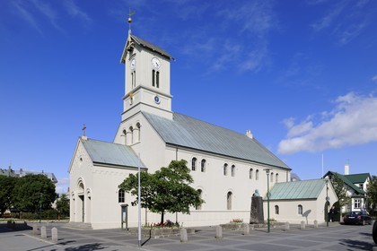 Islande, Reykjavik, la cathédrale Domkirkjan