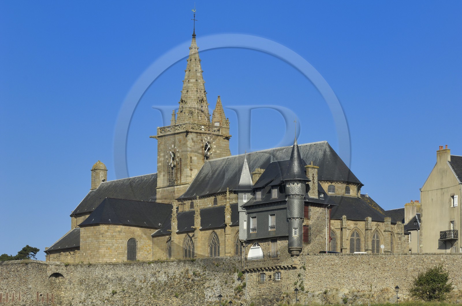 France, Manche (50), Granville, la Haute Ville, église Notre-Dame de Cap-Lihou