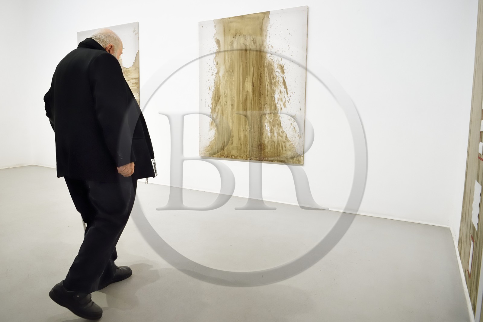 France, Paris (75), Galerie RX, Hermann Nitsch, artiste contemporain autrichien, cofondateur du mouvement Wiener Aktionismus (Actionnisme viennois)