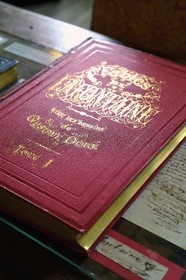 France, Aisne, Château-Thierry, Jean de La Fontaine Museum - city of Chateau-Thierry,  La Fontaine's Fables book, L. Hachette et Cie, illustrated edition (1867, in-folio) by the designer and engraver Gustave Doré