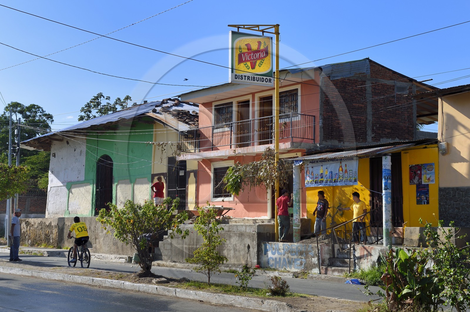 Nicaragua, Granada, quartier populaire dans le bas de la calle El Caimito