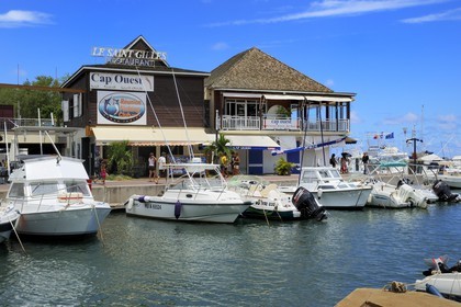 France, Ile de la Reunion, la Côte Ouest, Saint-Gilles-les-Bains, le port