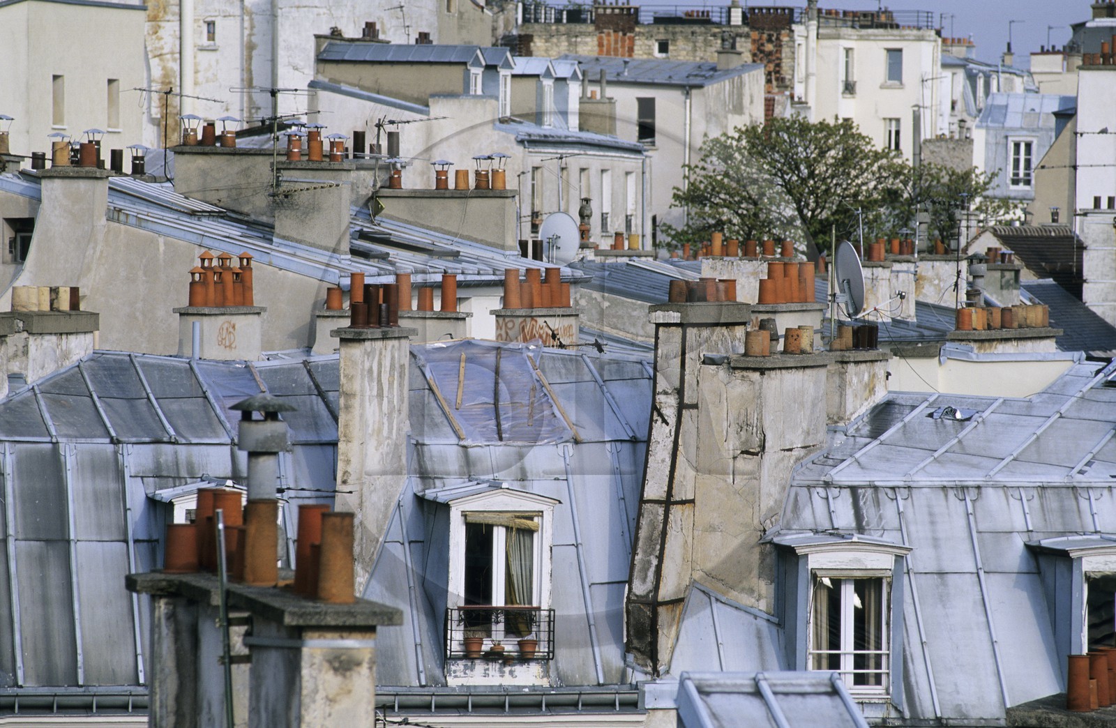 France, Paris (75), toits de Montmartre