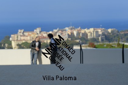Principauté de Monaco, Monaco, Nouveau Musée National de Monaco (NMNM) Villa Paloma et le Rocher en arrière plan