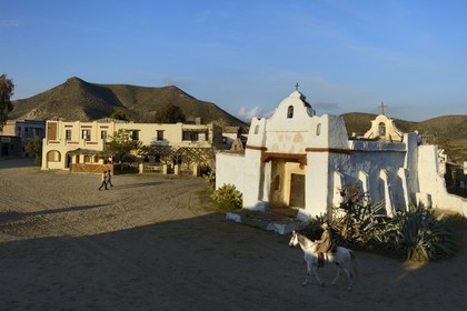 Espagne, Andalousie, province de Almeria, désert de Tabernas, parc d'attraction Fort Bravo Texas Hollywood, c'est ici que fut tourné les 7 Mercenaires de John Sturges mais aussi Les Pétroleuses de Christian-Jaque et Pour Une Poignée de Dollars de Sergio Leone