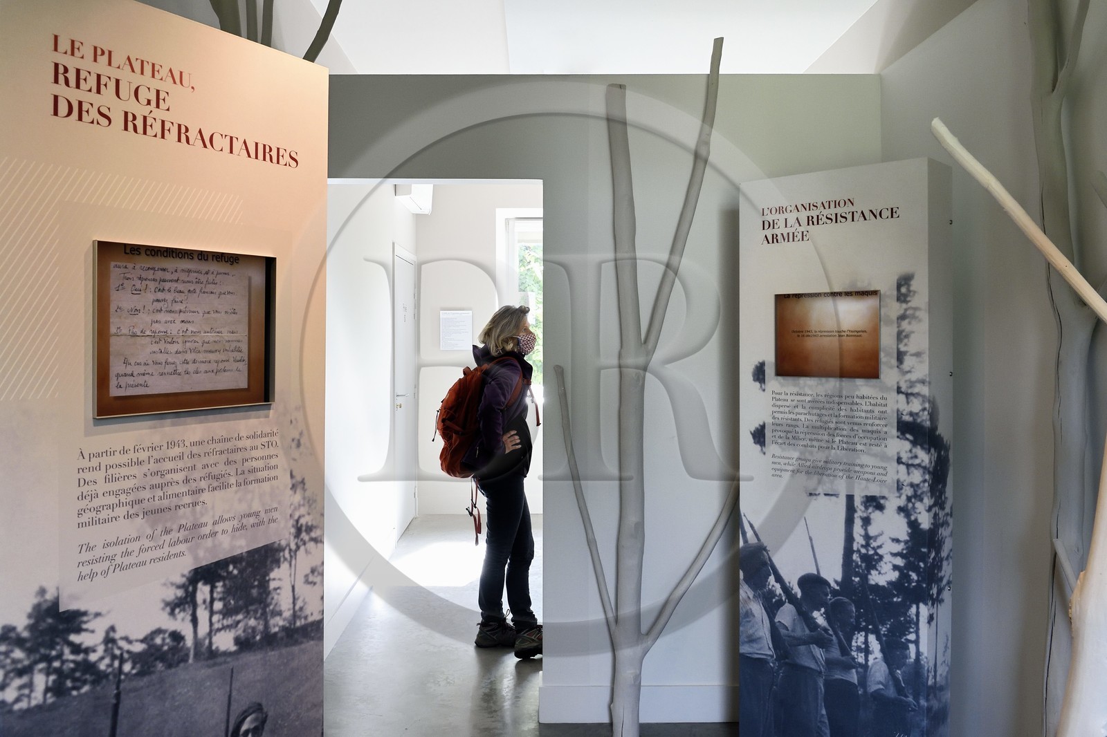 France, Haute Loire, Le Chambon sur Lignon, Place of memory intended to highlight the attitude of the inhabitants of Chambon and the surrounding area in welcoming and rescuing Jews during the Occupation, recognized as Righteous among the nations
