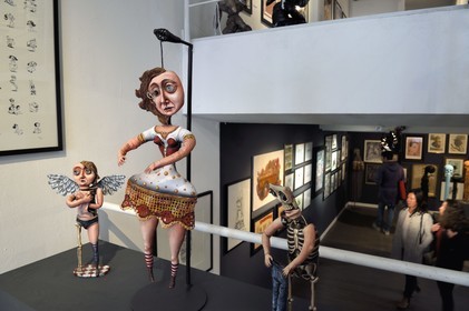 France, Paris, Arts Factory, Contemporary art gallery, work of artist Sophie Herniou